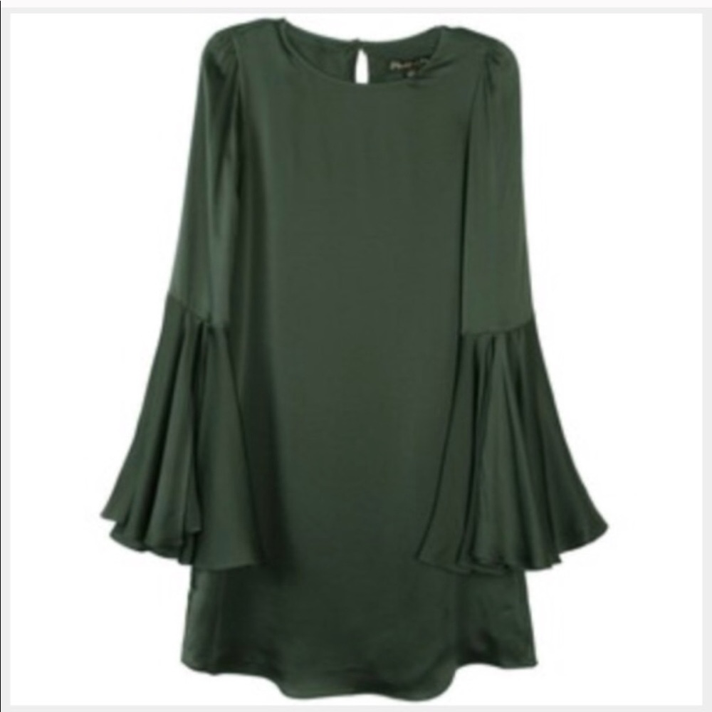 Elizabeth & James Bell Sleeve Silk Dress